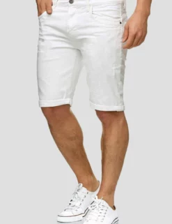 INDICODE JEANSCUBA CADEN - Jeansshorts - Offwhite