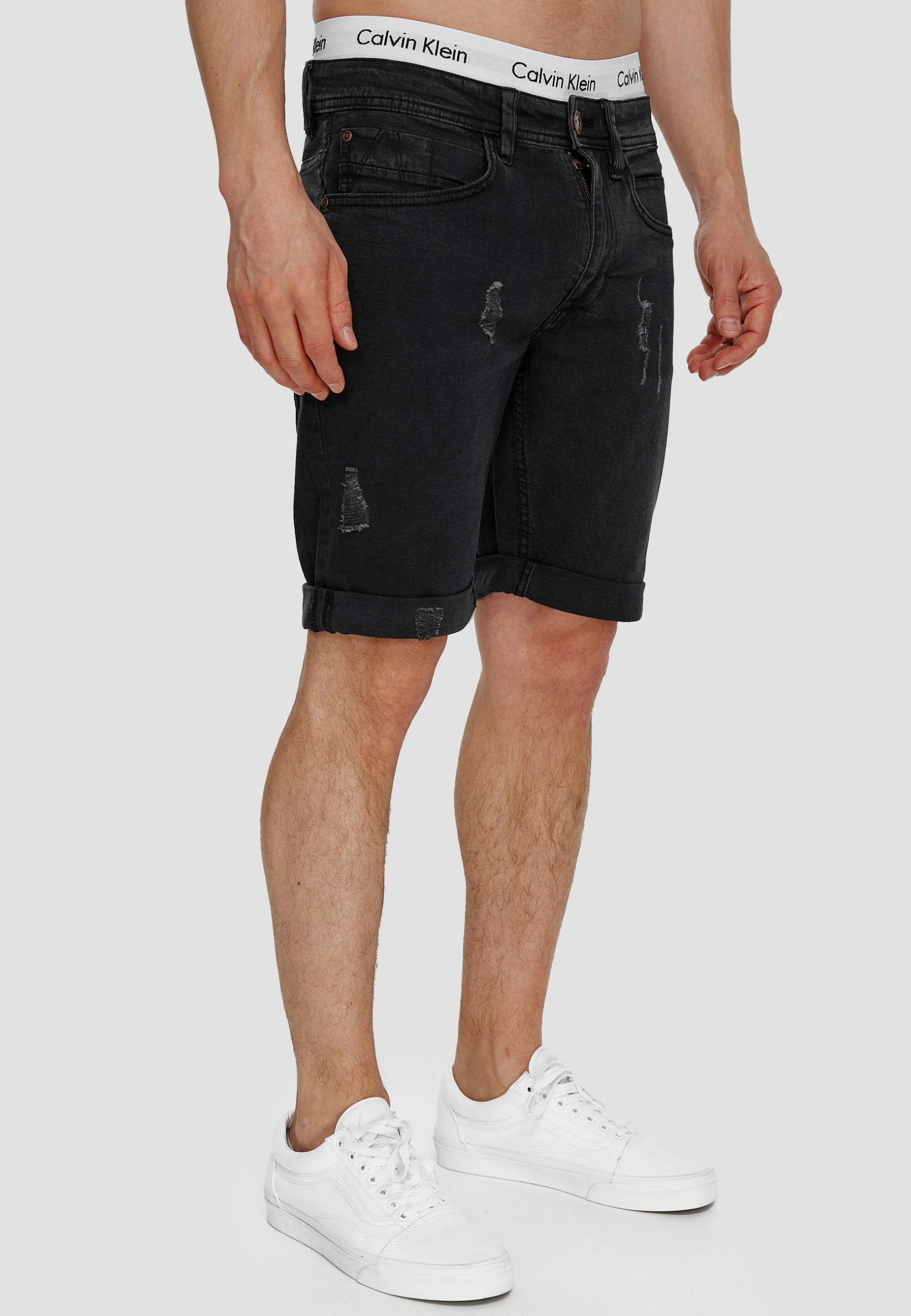 INDICODE JEANSJeansshorts - Black 3 INDICODE JEANSJeansshorts - Black - Bild 3