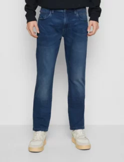 INDICODE JEANSCOIL JOGGER - Jeans Tapered Fit - Medium Indigo