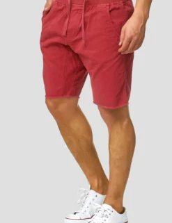 INDICODE JEANSCARVER - Jeansshorts - Vermillion