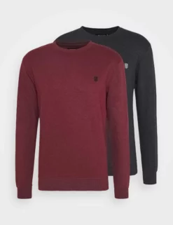 INDICODE JEANSEBACH 2 PACK - Sweatshirt - Black/bordeaux -Indicode Jeans Butik 501a8f316d144b66ab7b459b722f636b scaled