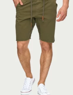 INDICODE JEANSCARVER - Jeansshorts - Grren