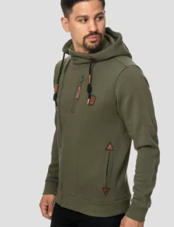 INDICODE JEANSELM - Tröja Med Dragkedja - Army -Indicode Jeans Butik 7f93c207649a4766a4a018ea2b3a8410