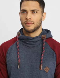 INDICODE JEANSDYOTT - Luvtröja - Bordeaux Mix -Indicode Jeans Butik 8b2585d3fac841029992aec8cc983d9a