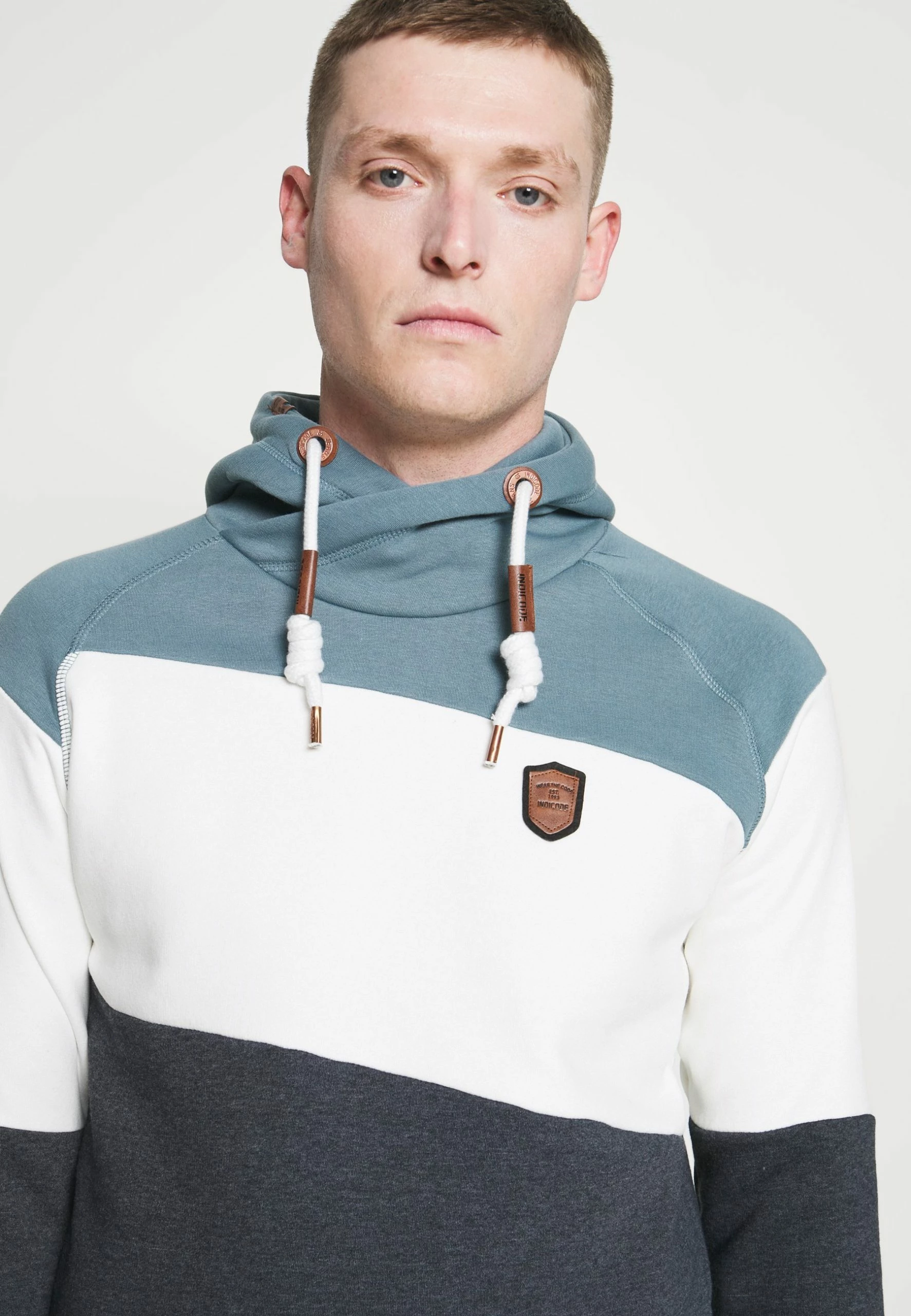 INDICODE JEANSPESSAC - Luvtröja - Aegean Blue 4 INDICODE JEANSPESSAC - Luvtröja - Aegean Blue - Bild 4