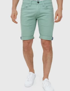 INDICODE JEANSVILLEURBANNE - Jeansshorts - Granite Green