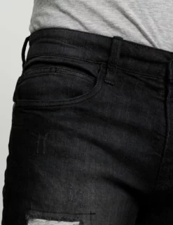 INDICODE JEANSKADEN HOLES - Jeansshorts - Black -Indicode Jeans Butik f685c7a7ae01462e9276b548b4f191e7