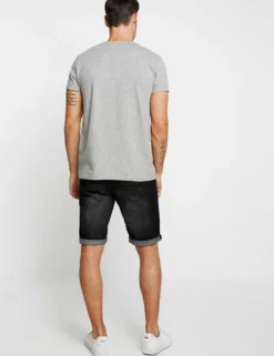 INDICODE JEANSKADEN HOLES - Jeansshorts - Black -Indicode Jeans Butik ff636174ca7c4051964050c9943703ae